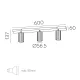 Lustra Spot Modrian P3951380B ACB GU10, Alb, Spania