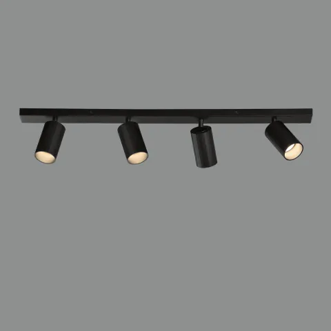 Lustra Spot Modrian P3951480N ACB GU10, Negru, Spania
