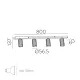 Lustra Spot Modrian P3951480O ACB GU10, Auriu, Spania