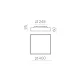 Plafoniera Oporto P3973070BCA ACB LED, Alb, Spania