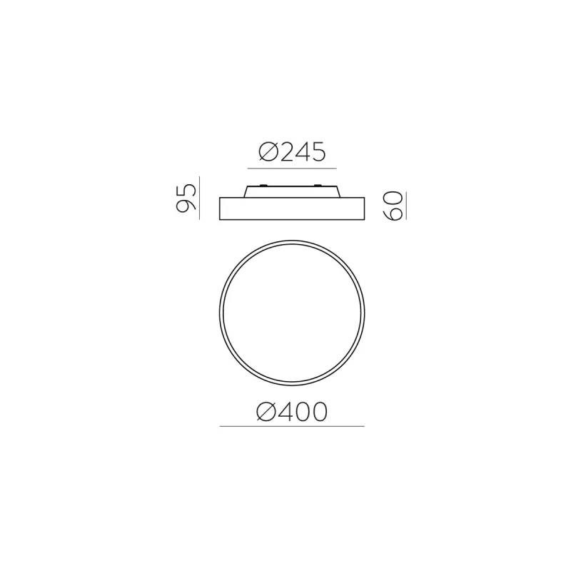 Plafoniera Roma P3974070BDT ACB LED, Alb, Spania