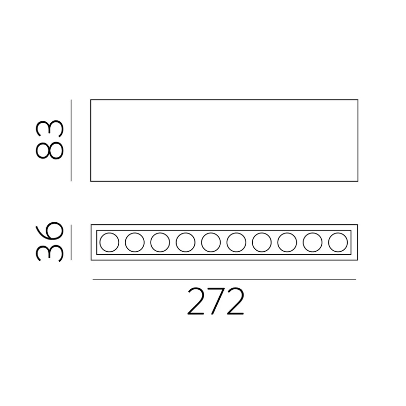 Spot Aplicat Invisible P3980100B ACB LED, Alb, Spania