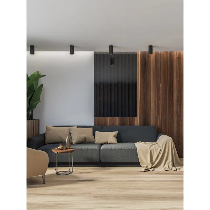 Spot Aplicat Pipe P3986000N ACB LED, Negru, Spania