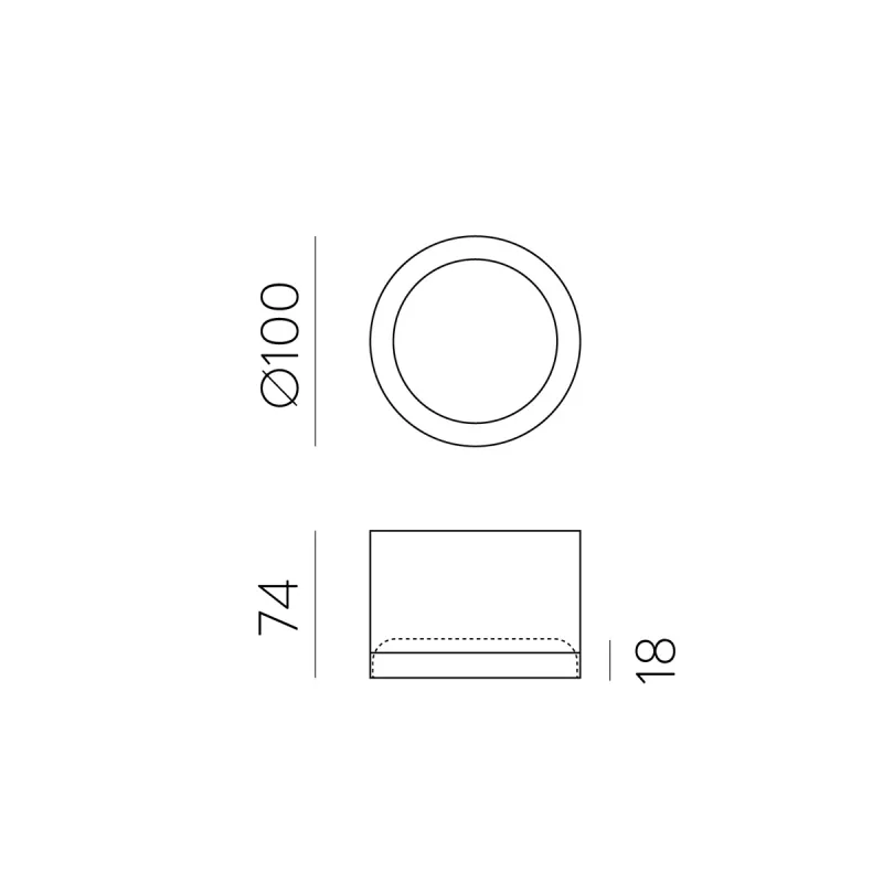 Plafoniera Baie Tech P3987000BDP ACB LED, Alb, Spania
