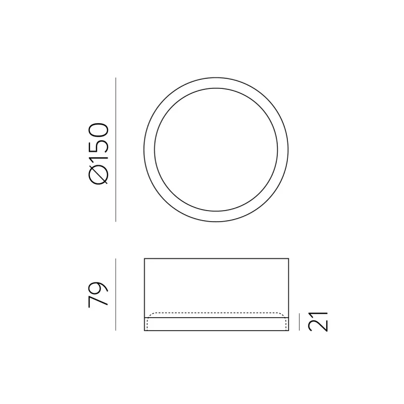 Plafoniera Baie Tech P3987100B ACB LED, Alb, Spania