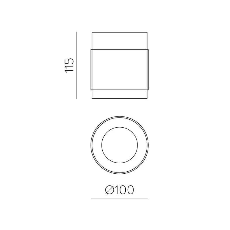 Plafoniera Lux P3989100NN ACB LED, Negru, Spania
