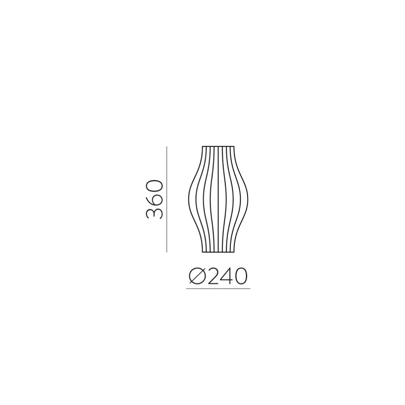 Veioza Mirta S30540B ACB E27, Alb, Spania