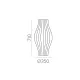 Veioza Mirta S30542B ACB E27, Alb, Spania
