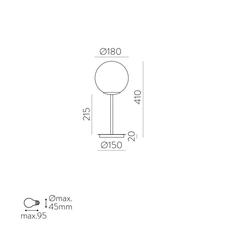 Veioza Parma S3946080O ACB E27, Spania