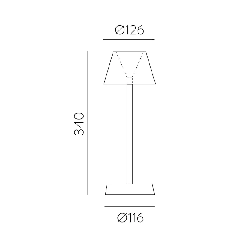 Veioza Exterior Asahi S81900N ACB LED, Negru, Spania