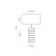 Veioza Sharm S8206080N ACB E27, Negru, Spania