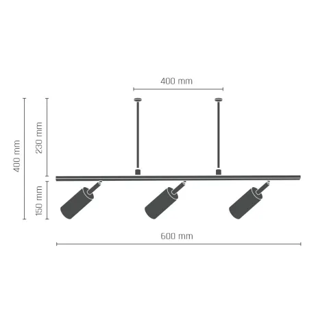 Lustra Tip Spot HUSA 8336(0294) Amplex, GU10, Alb, Polonia
