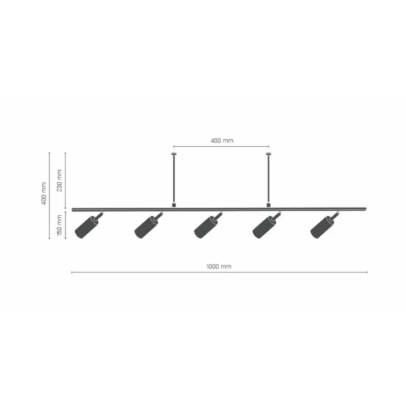 Lustra Tip Spot HUSA 8340(0296) Amplex, GU10, Alb, Polonia