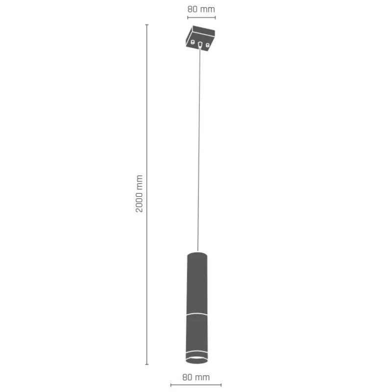 Pendul KAVOS 8362(0382) Amplex, GU10, Negru, Polonia