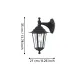 Aplica Exterior 22467 Aplică Laterna 4 E27 Ip44 22467 Eglo, Minimalist, E27, Negru