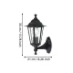 Aplica Exterior 22468 Aplică Laterna 4 E27 Ip44 22468 Eglo, Minimalist, E27, Negru
