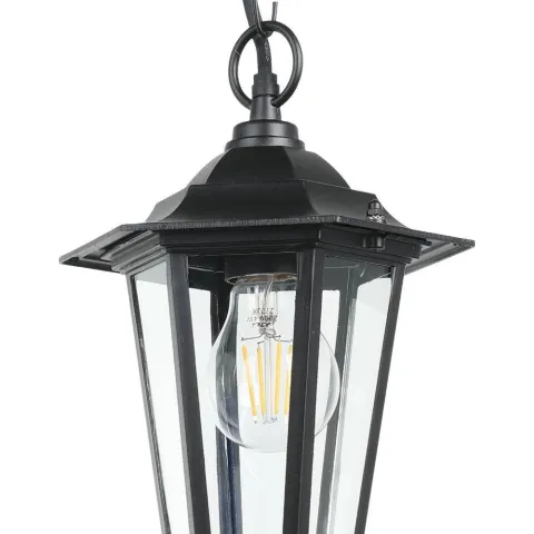 Pendul Exterior 22471 Pendul Laterna 4 E27 Ip44 22471 Eglo, Minimalist, E27, Negru