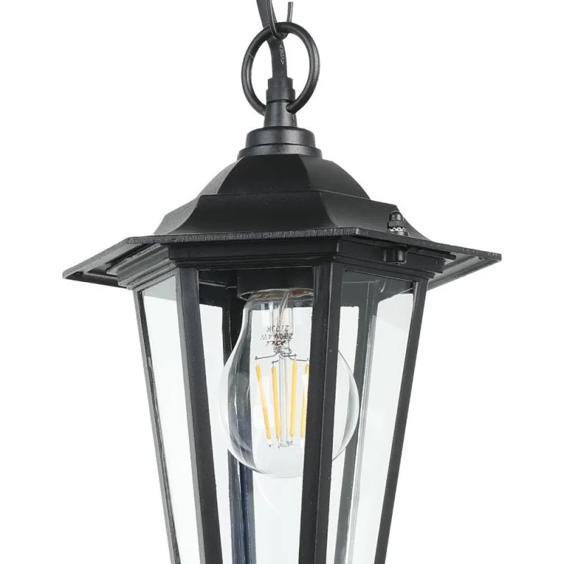 Pendul Exterior 22471 Pendul Laterna 4 E27 Ip44 22471 Eglo, Minimalist, E27, Negru