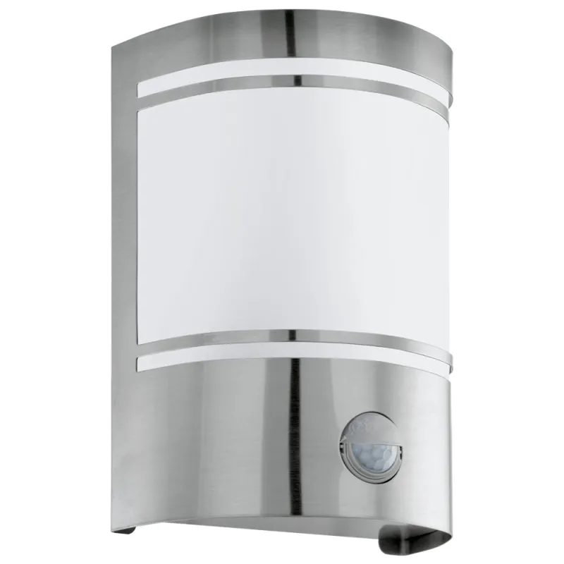 Aplica Exterior Eglo Cerno 30192, E27 1X40W Ip44, Sticla Satinata, Inox