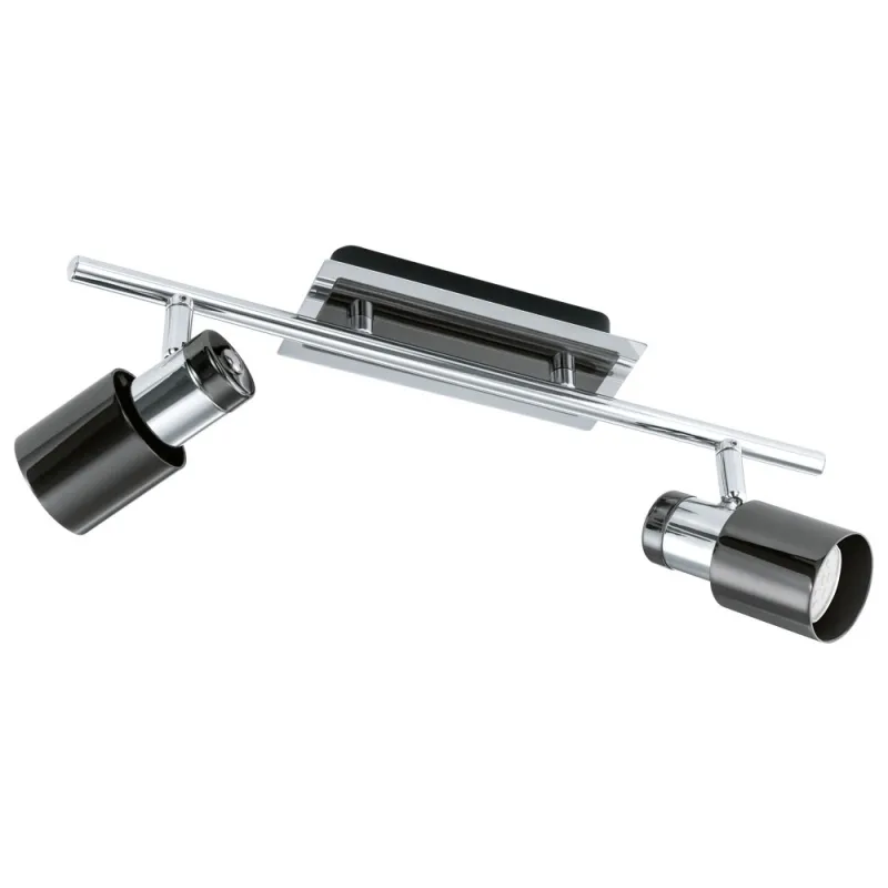 Plafoniera Eglo Davida 1 30833, Gu10 2X5W, Otel, Nichel Nero