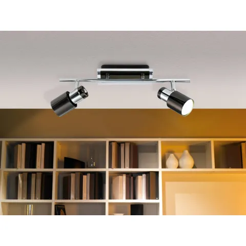 Plafoniera Eglo Davida 1 30833, Gu10 2X5W, Otel, Nichel Nero