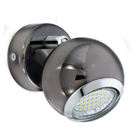 Aplica Eglo Bimeda 31005, Gu10 1X3W 3000K Ø70Mm, Otel, Nichel Nero, Crom