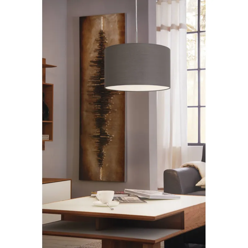 Pendul Eglo Pasteri 31574, E27 1X60W Ø380Mm, Maro Antracit