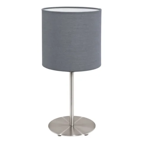 Veioza Eglo Pasteri 31596, E27 1X60W Ø180Mm, Textil, Gri