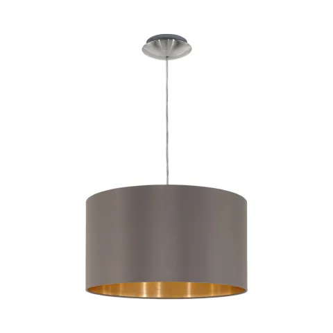 Pendul Eglo Maserlo 31603, E27 1X60W Ø380Mm, Auriu, Cappuccino