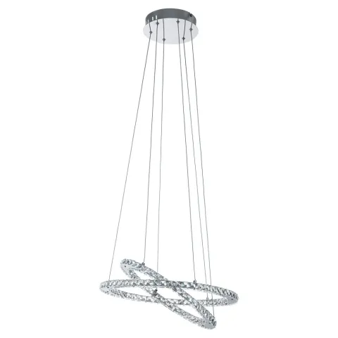 Suspensie Cristal Eglo Varrazo 31667, Led 29.6W 3500Lm 4000K Ø550Mm, Cristal, Transparent