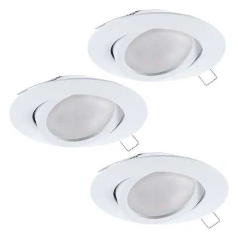 Set 3 Spoturi Incastrate Eglo Tedo 31683, Gu10 3X5W Ø80Mm