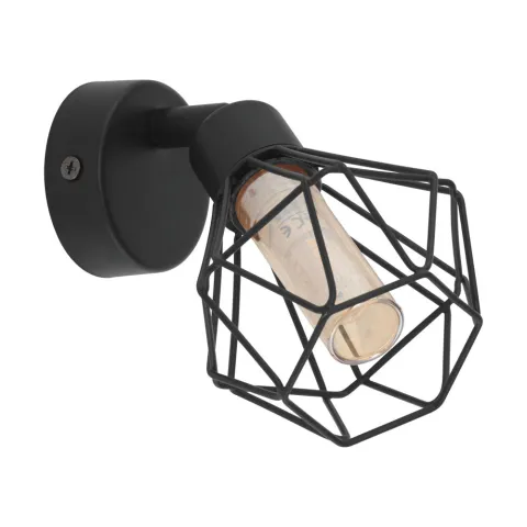 Aplica Eglo Zapata 1 32765, G9 1X3W Ø60Mm, Sticla, Chihlimbar