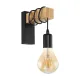 Aplica Vintage Eglo Townshend 32917, E27 1X10W, Lemn, Negru, Maro