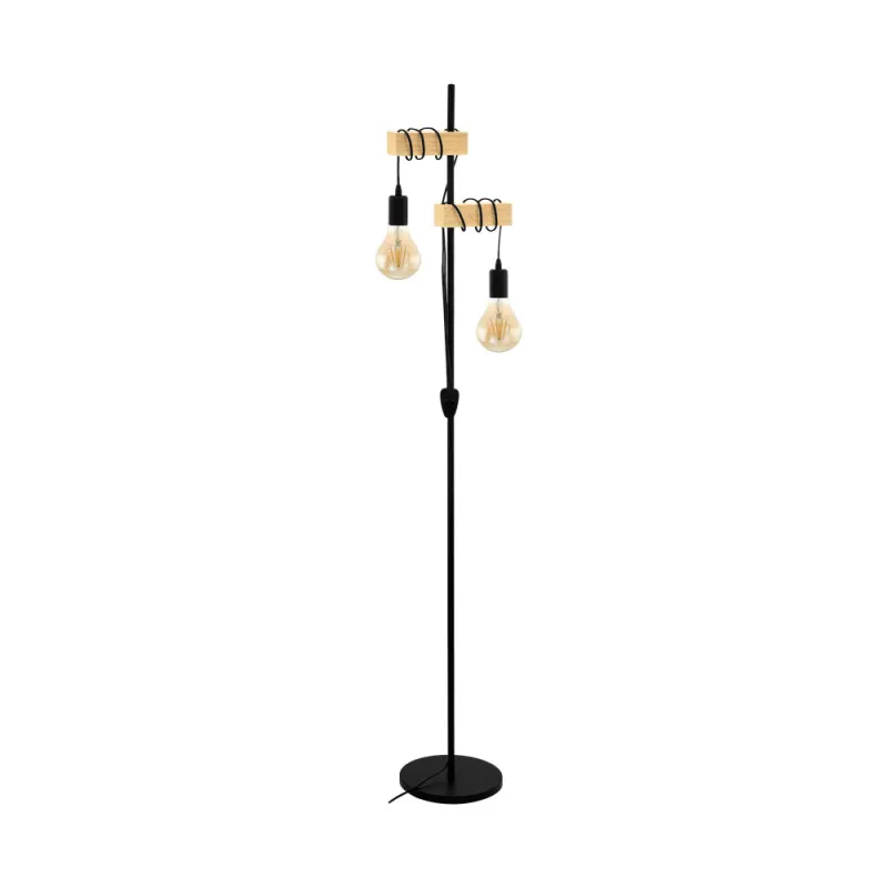 Lampadar Vintage Eglo Townshend 32919, E27 2X10W  H1665Mm