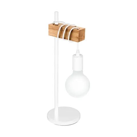 Veioza Vintage Eglo Townshend 33163, E27 1X10W, Lemn, Maro