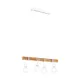 Suspensie Vintage Eglo Townshend 33164, E27 4X60W, Lemn, Maro