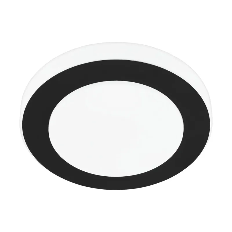 Plafoniera Baie Eglo Led Carpi 33682, Led 11W 950Lm 3000K Ip44 Ø300Mm, Otel, Alb