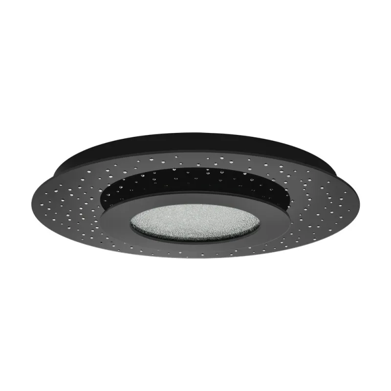 Plafoniera Eglo Azurreka 33711, Led 24W 2700Lm 3000K Ø500Mm, Cristal, Negru