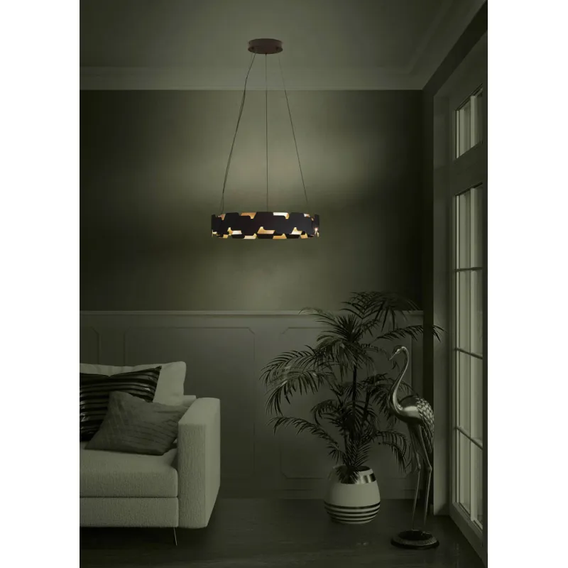 Plafoniera Eglo Toneria 39003, Led 36W 3600Lm 4000K Ø550Mm, Cristal, Transparent