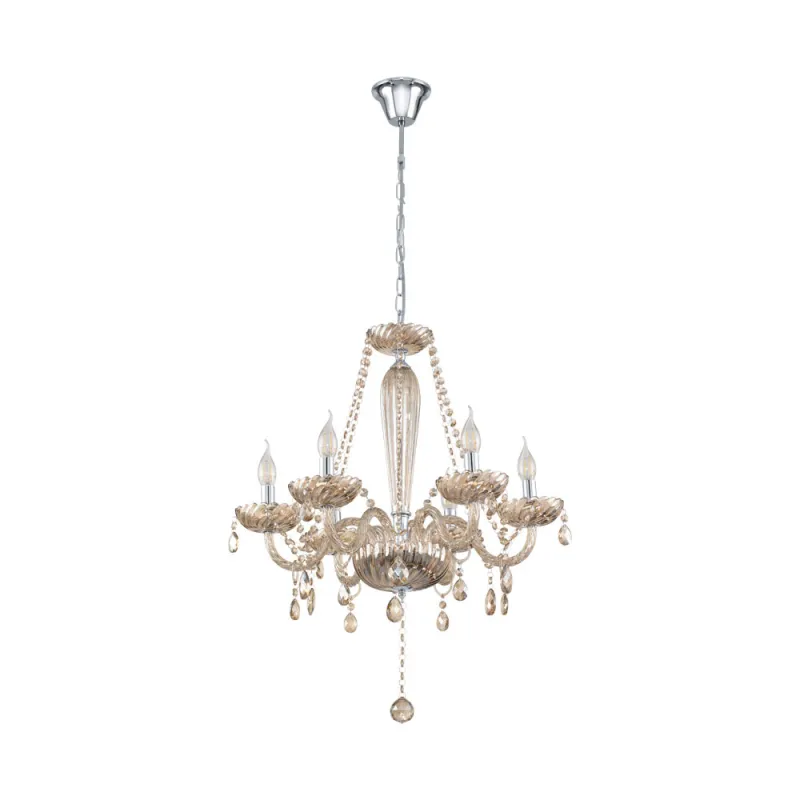 Candelabru Eglo Basilano 39092, E14 6X40W Ø720Mm, Cognac