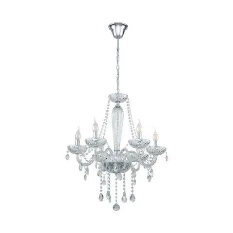 Candelabru Eglo Basilano 1 39099, E14 6X40W Ø720Mm, Transparent