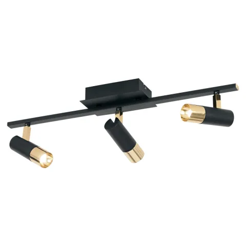Plafoniera Eglo Tomares 39146, Led 3X5W 1440Lm 3000K, Aluminiu, Otel, Negru, Alama