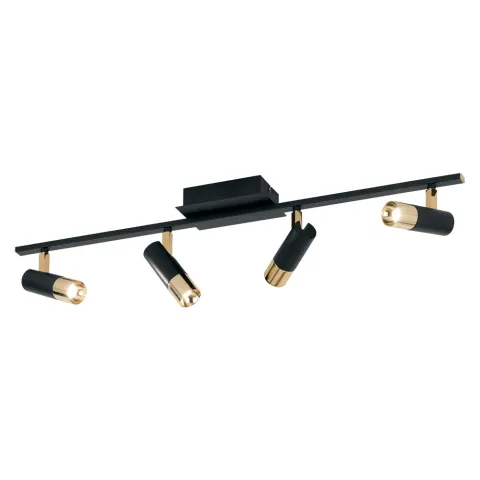 Plafoniera Eglo Tomares 39147, Led 4X5W 1920Lm 3000K, Aluminiu, Otel, Negru, Alama