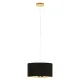 Pendul Eglo Dolorita 39224, E27 3X60W Ø500Mm, Negru, Auriu