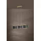 Suspensie Eglo Dolorita 39225, E27 3X60W, Textil, Auriu, Negru