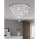 Plafoniera Eglo Pianopoli 39245, Led 15X1.8W 3225Lm 3000K Ø500Mm, Cristal, Transparent