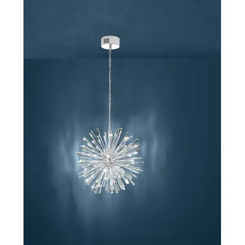 Pendul Cristal Eglo Vivaldo 1 39261, G4 21X1.2W Ø680Mm, Transparent
