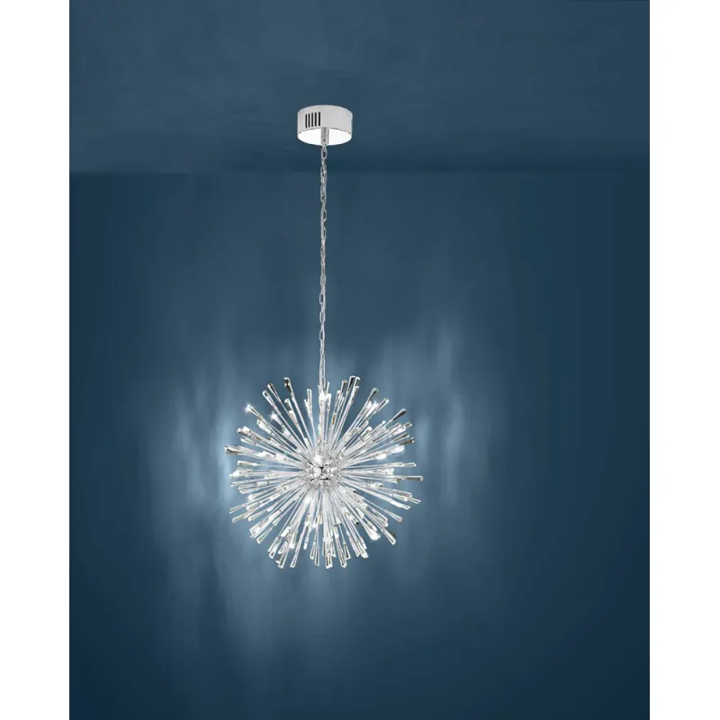 Pendul Cristal Eglo Vivaldo 1 39261, G4 21X1.2W Ø680Mm, Transparent