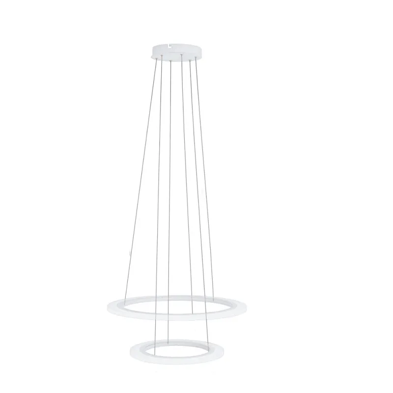 Suspensie Eglo Penaforte 39273, Led 18.5W 5700Lm 3000K Ø590Mm, Aluminiu, Alb