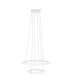 Suspensie Eglo Penaforte 39273, Led 18.5W 5700Lm 3000K Ø590Mm, Aluminiu, Alb
